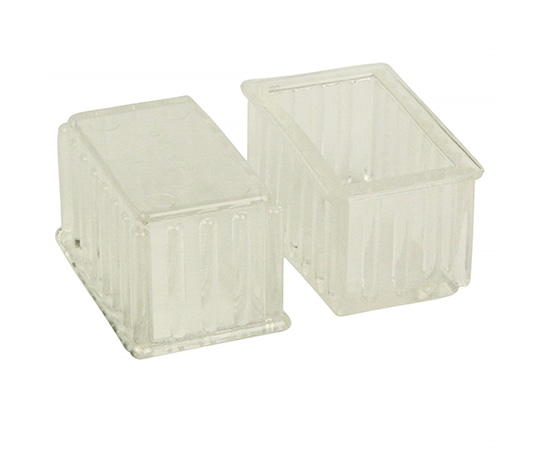 ツチノ クリアー 脚キャップ 長角型 30×45mm 51-162 1パック(ご注文単位1パック)【直送品】