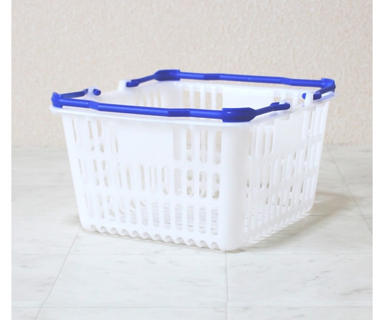 大和産業 買い物かご ナチュラル把手ロイヤルブルー 5個入 SL-1 1セット（ご注文単位1セット）【直送品】