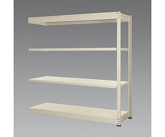 アズワン 1190x600x1800mm/150kg/4段 スチール棚(連結用) EA976DK-120RC 1台（ご注文単位1台）【直送品】