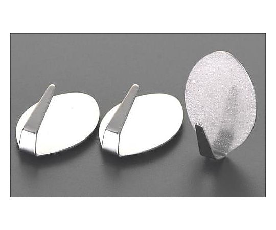 エスコ 28x15mm フック(粘着付/3個) EA638LL-1 1PACK(ご注文単位1PACK)【直送品】