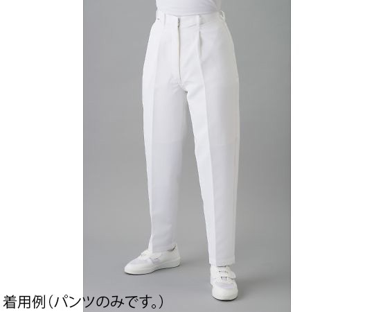 東洋リントフリー クリーンルーム用パンツ(女性用) 白 5L JA351B-01 5L 1本 (ご注文単位1本)【直送品】