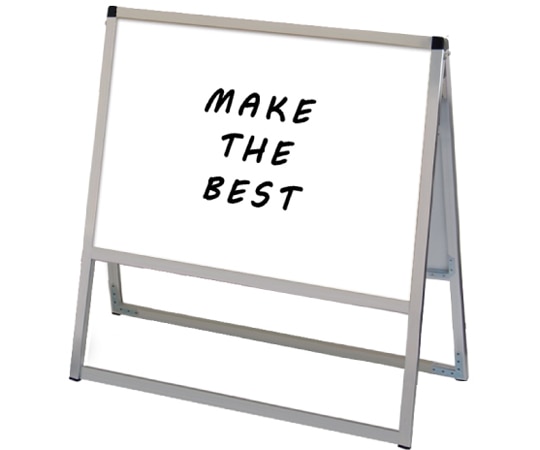 常磐精工 バリウススタンド看板 ホワイトボード B2横両面 VASKWB-B2YR 1個（ご注文単位1個）【直送品】