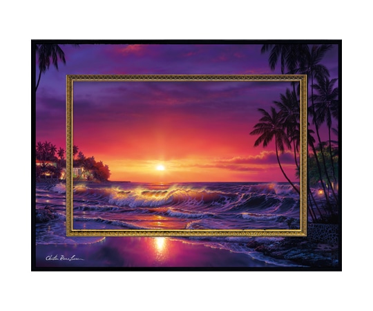 ユーパワー クリスチャン・リース・ラッセン ビッグアート｢アンバー ドーン(Mサイズ)｣ CL-08018 1個（ご注文単位1個）【直送品】