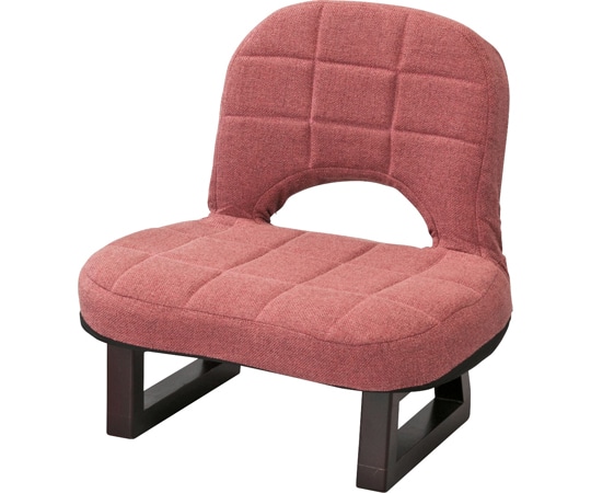 東谷 背もたれ付正座椅子 レッド LSS-23RD 1個（ご注文単位1個）【直送品】