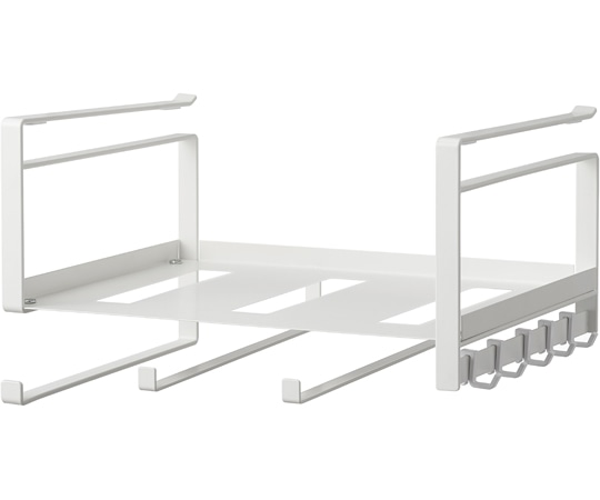 山崎実業 戸棚下多機能ラック プレート ホワイト 4746 1個（ご注文単位1個）【直送品】