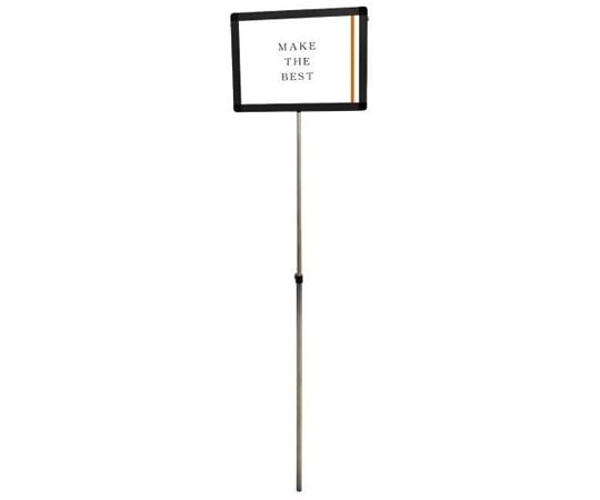 常磐精工 ブラックプラカードポールA A4横 BPCPVA-A4Y 1個（ご注文単位1個）【直送品】