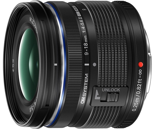 OM SYSTEM 交換レンズ M.ZUIKO DIGITAL ED 9-18mm F4.0-5.6 Ⅱ ブラック ED 9-18 F4.0-5.6 Ⅱ BLK 1台（ご注文単位1台）【直送品】