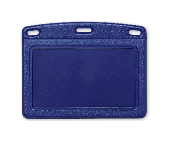 オープン工業 名札用パーツ 名札用ケース レザー調 ヨコ名刺 10枚青 NB-360-BU 1袋(ご注文単位1袋)【直送品】