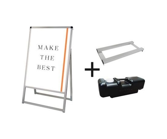 常磐精工 バリウススタンド看板LED B1片面 ウエイトアーム・水タンクセット VASKLED-B1K-3SET 1個（ご注文単位1個）【直送品】