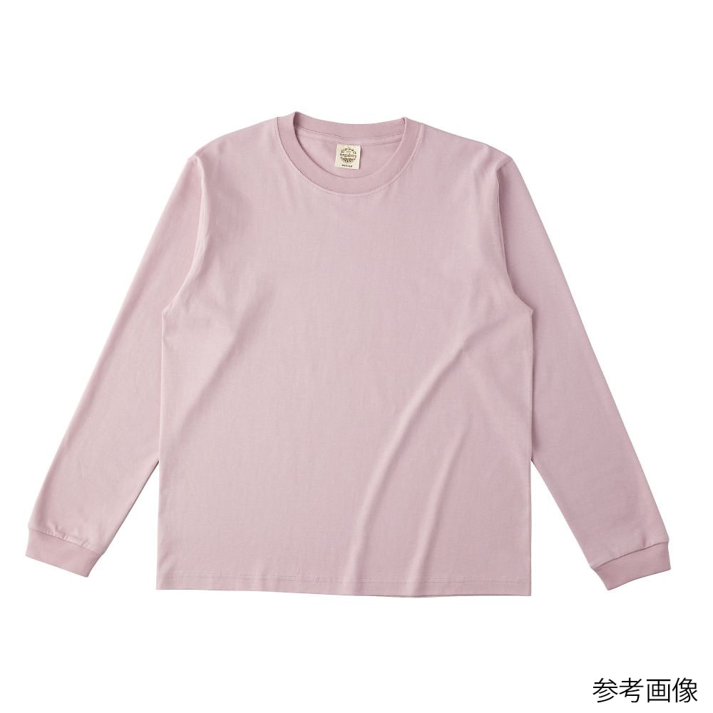 フェリック オーガニックコットンロングスリーブTシャツ(リブ有) ダスティピンク L OGL914-DPK-L 1枚（ご注文単位1枚）【直送品】