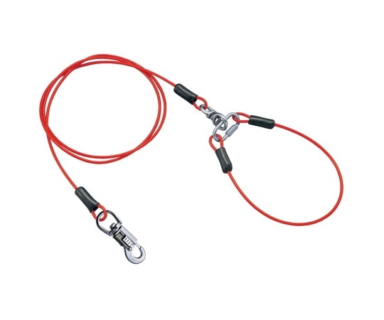 ペティオ タフギア ワイヤーチェーンプラス φ3.5mm×137cm レッド W24590 1本（ご注文単位1本）【直送品】