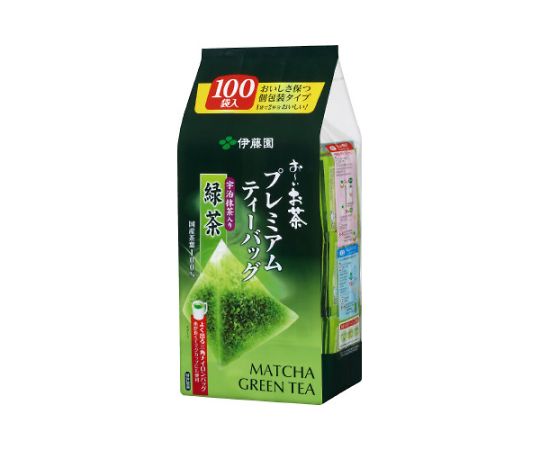 伊藤園 おーいお茶プレミアムティーバッグ抹茶入緑茶100袋 63821 1箱※軽（ご注文単位1箱）【直送品】