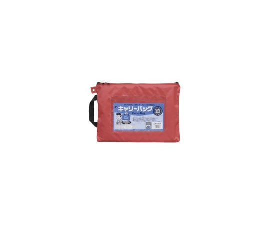 ミワックス キャリーバッグ A4 マチ無 レッド CB-400-R 1個(ご注文単位1個)【直送品】