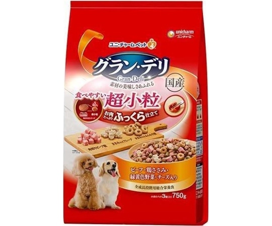 ユニ・チャーム グラン・デリ ふっくら仕立て 食べやすい超小粒 750g  1個（ご注文単位1個）【直送品】