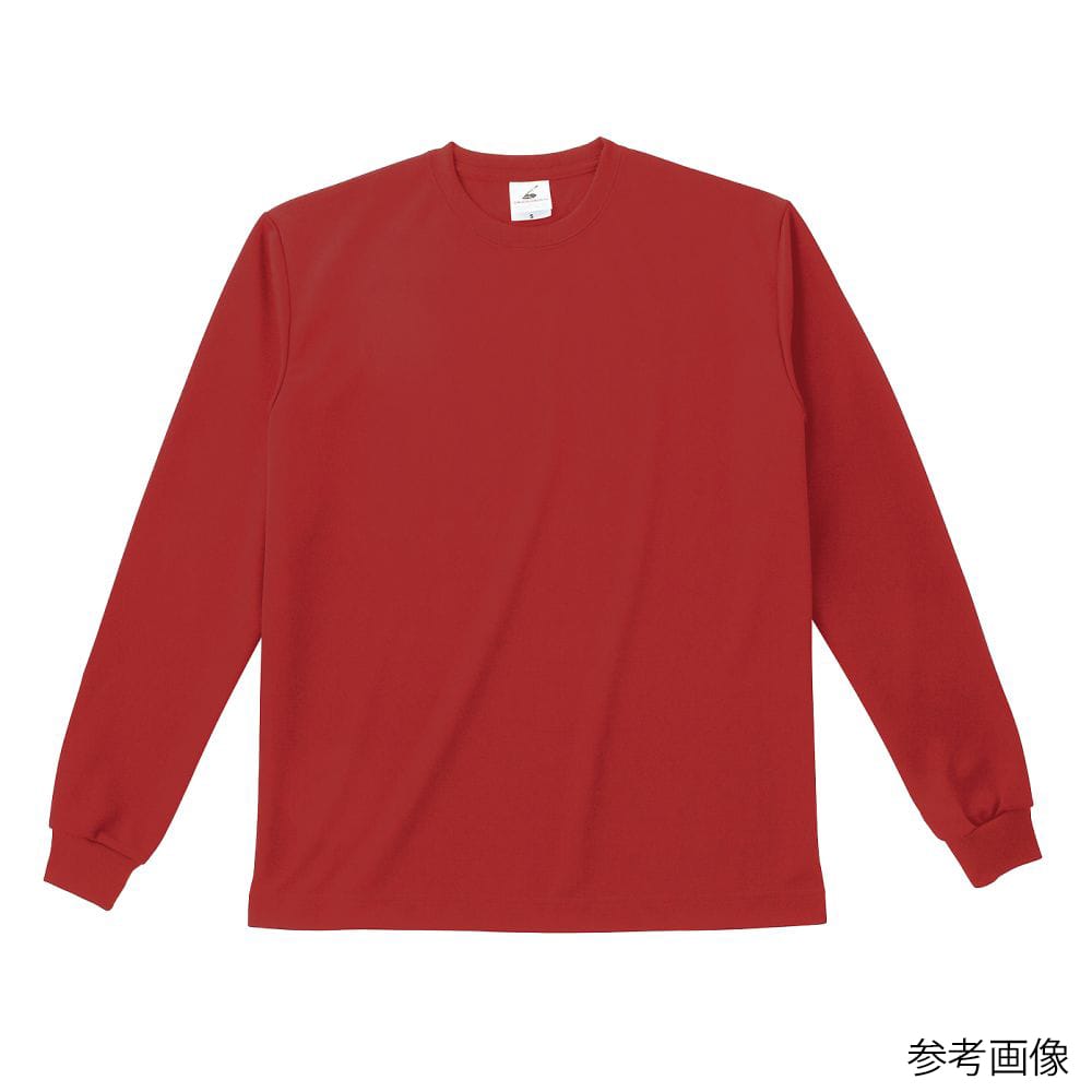 フェリック ファイバードライ ロングスリーブTシャツ レッド JL POL205-JL 1枚（ご注文単位1枚）【直送品】