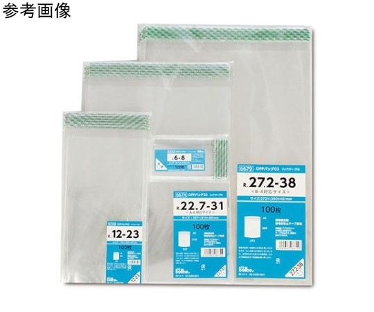 ベルベ OPP袋 OPPバッグリップ付 R 24-30 1000枚 6676 1ケース（ご注文単位1ケース）【直送品】