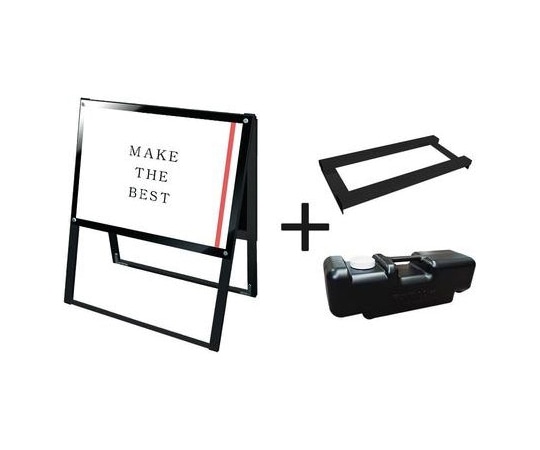 常磐精工 ブラックポスター用スタンド看板 B2横両面ブラック ウエイトアーム・水タンクセット BPSSK-B2YRB-3SET 1個（ご注文単位1個）【直送品】