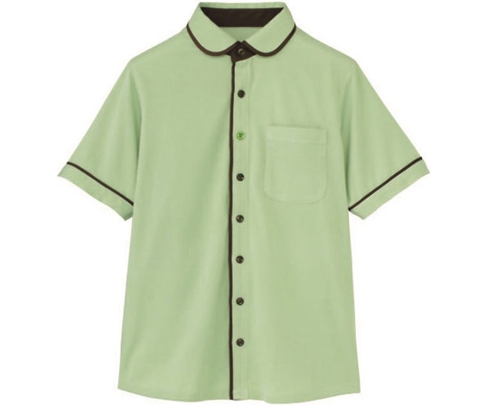 カーシーカシマ HEARTGREEN 半袖ニットシャツ KNITTI SHIRT WAFFLE 野原 L HM2659 1枚（ご注文単位1枚）【直送品】