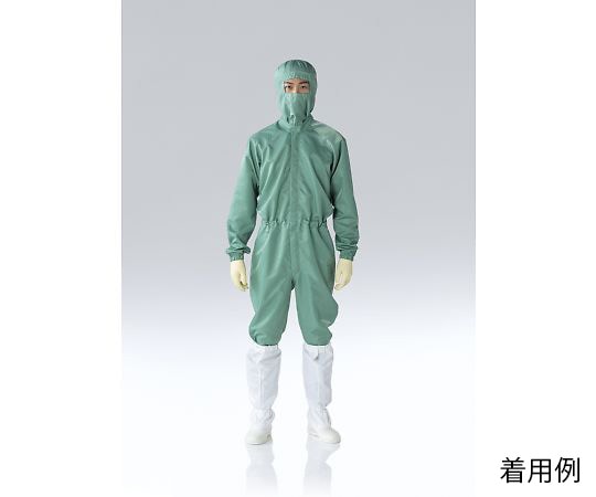 東洋リントフリー オートクレーブ滅菌対応ツナギ服 深緑 5L FD173C-08 5L 1枚 (ご注文単位1枚)【直送品】