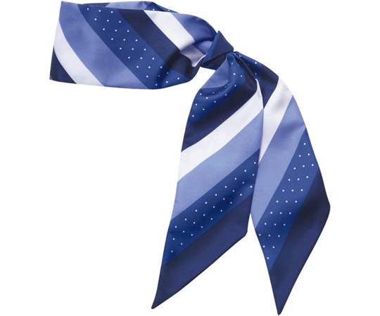 カーシーカシマ ENJOY スカーフ リボン 付属ループ付 ブルー EAZ390 1枚（ご注文単位1枚）【直送品】