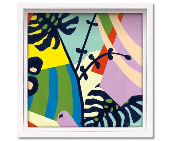 ユーパワー ロハス ミニアートフレーム ミーガン ギャラガー｢モンステラ｣ LA-01296 1個（ご注文単位1個）【直送品】