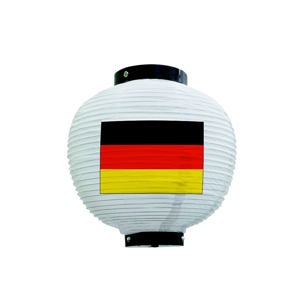 のぼり屋工房 フルカラー提灯 ドイツ 八寸丸 白 54418 1枚（ご注文単位1枚）【直送品】