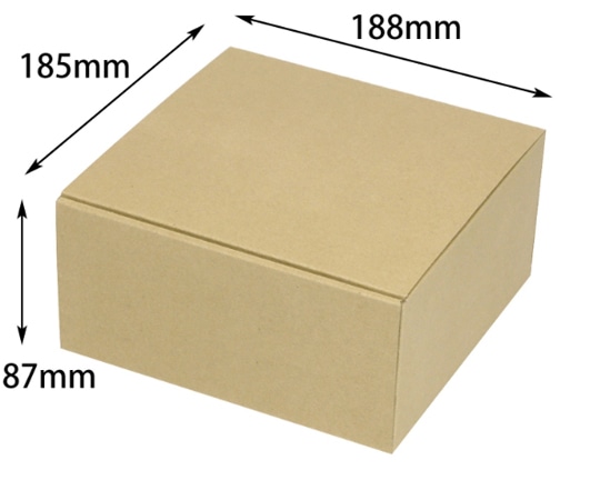ヤマニパッケージ 贈答箱 お好みBOX16 両面クラフト 正方 100枚 EE-582 1ケース（ご注文単位1ケース）【直送品】