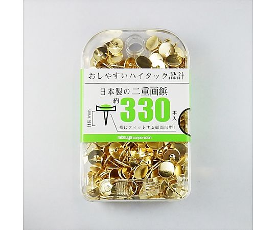 ミツヤ ハイタック画鋲 330本×5箱入 BX2-HT 1ケース（ご注文単位1ケース）【直送品】