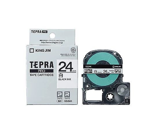 キングジム 24mm テープカセット(白) EA761DK-244 1個(ご注文単位1個)【直送品】