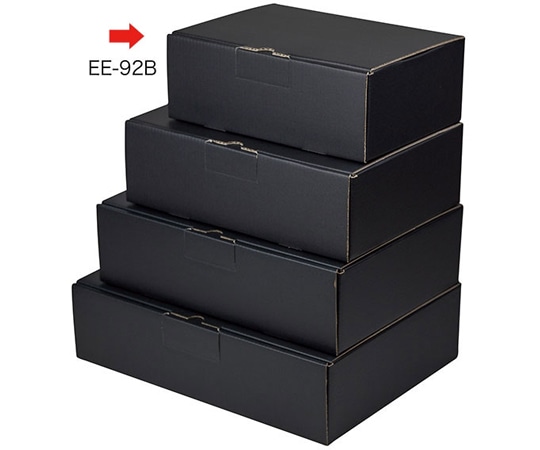 ヤマニパッケージ 宅配箱 はっ水宅配箱 9cm 黒 100枚 EE-92B 1ケース（ご注文単位1ケース）【直送品】