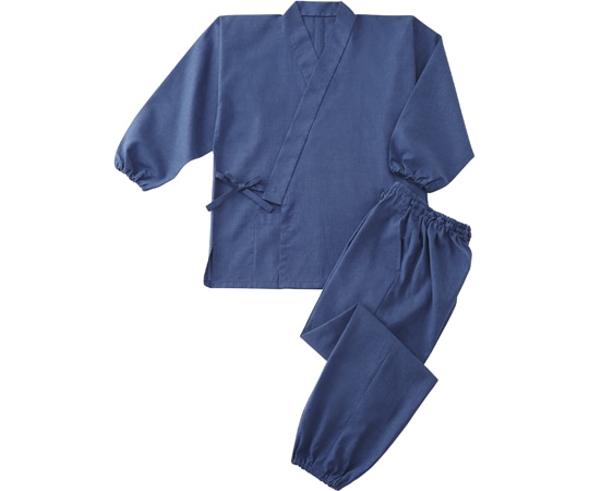 興栄繊商 清涼綿混 平織 京作務衣 紺 M 534 1枚（ご注文単位1枚）【直送品】