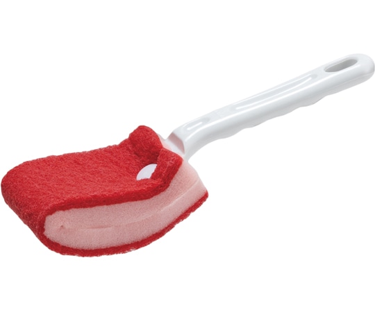 テラモト BMトイレブラシ 赤(研磨剤なし) CE-488-000-2 1本(ご注文単位1本)【直送品】