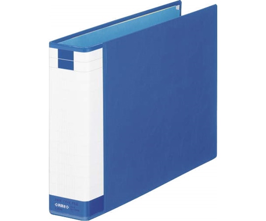 ライオン事務器 パイプ式ファイル両開き〈環境〉 ブルー No.742RK 1冊(ご注文単位1冊)【直送品】