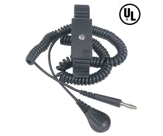 DESCO リストストラップ 伸縮性プレミアムメタル 長さ調整機能付き コード長さ 1.83m 4mm 09085 1セット (ご注文単位1セット)【直送品】