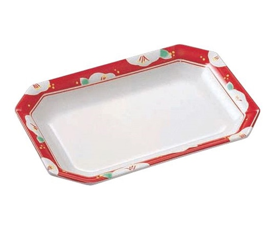 Daiwa 角皿 小 椿紋(つばきもん)レッド KD-210-TR 1個(ご注文単位1個)【直送品】