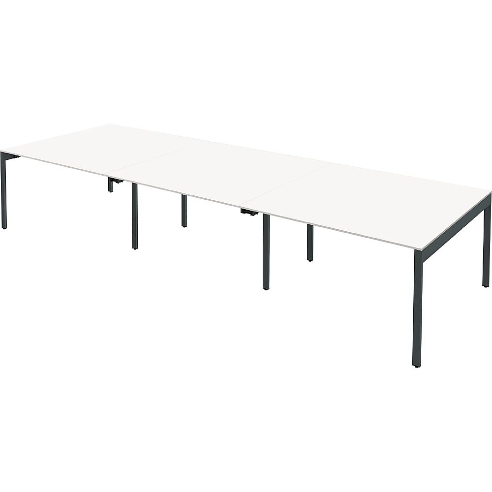 Y2K スリムフリーアドレスデスク3612 ホワイト 1個(ご注文単位1個)【直送品】