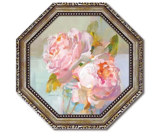 ユーパワー 八角 ミニゲル アートフレーム ダンフイ ナイ｢スウィート ローズ2｣ DN-02575 1個（ご注文単位1個）【直送品】
