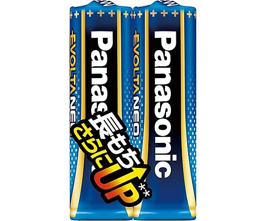 パナソニック アルカリ乾電池 エボルタNEO 単3 2本入 LR6NJ/2S 1パック(ご注文単位1パック)【直送品】