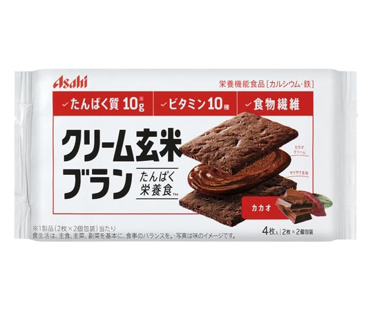 アサヒグループ食品 クリーム玄米ブラン カカオ 6パック入 527823 1箱※軽（ご注文単位1箱）【直送品】