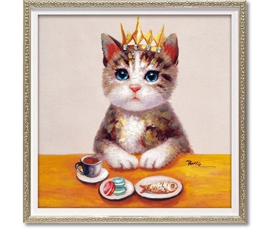 ユーパワー オイル ペイント アート｢ティータイム(Sサイズ)｣ OP-07063 1個（ご注文単位1個）【直送品】