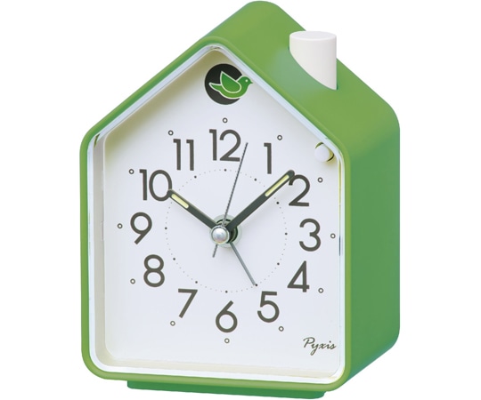 セイコー ピクシス 目覚まし時計 110×86×63mm 緑 NR452M 1個(ご注文単位1個)【直送品】