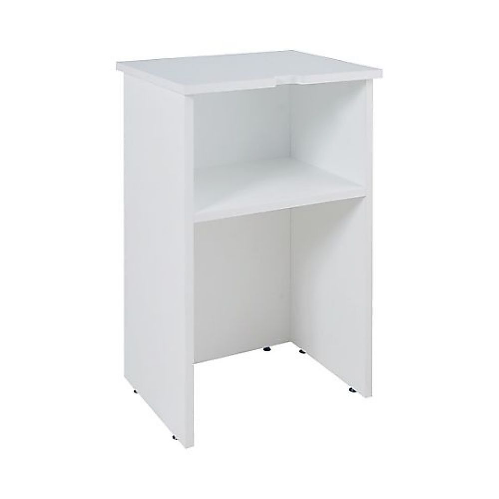 カグクロ 無人受付カウンター ホワイト KM-0001 1台(ご注文単位1台)【直送品】