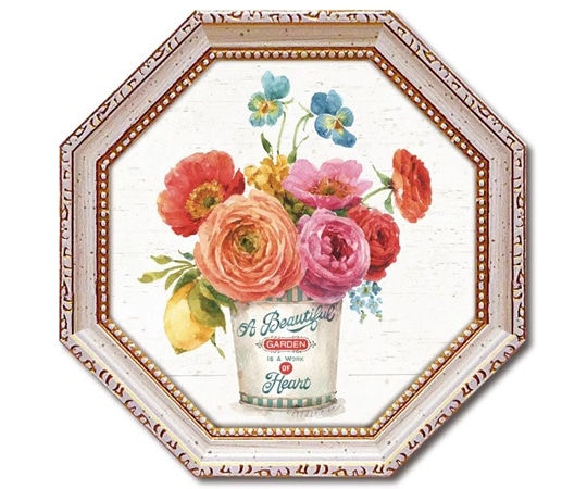 ユーパワー 八角 ミニゲル アートフレーム リサ オーディット｢カントリー フレッシュ4｣ LA-02559 1個（ご注文単位1個）【直送品】