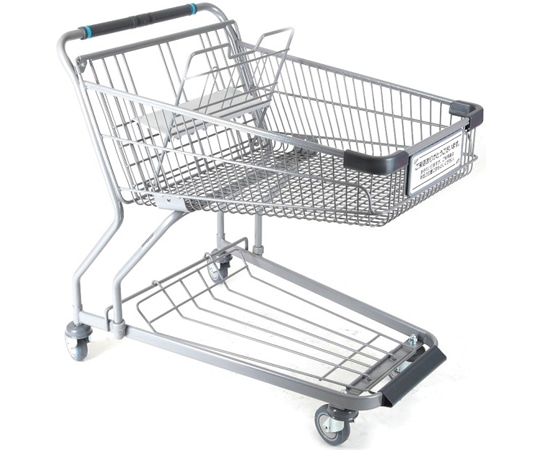 大和産業 大型ショッピングカート シルバー W671×D918×H916mm PV305E-C100 1台（ご注文単位1台）【直送品】