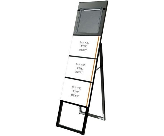 常磐精工 ブラックイージーリンクスタンド看板 A4 横3片面 カタログケース 屋内用 BELSK-A4Y3K-KC 1個（ご注文単位1個）【直送品】