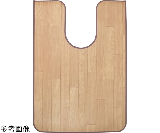 三愛繊維 拭けるマットシリーズ サクラブラウン トイレマット 600×1150mm(耳長)  1個(ご注文単位1個)【直送品】