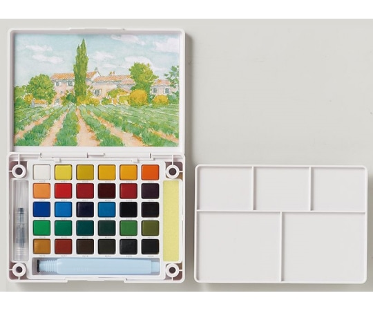 サクラクレパス プチカラー30色セット(水筆入) NCW-30H 1個(ご注文単位1個)【直送品】