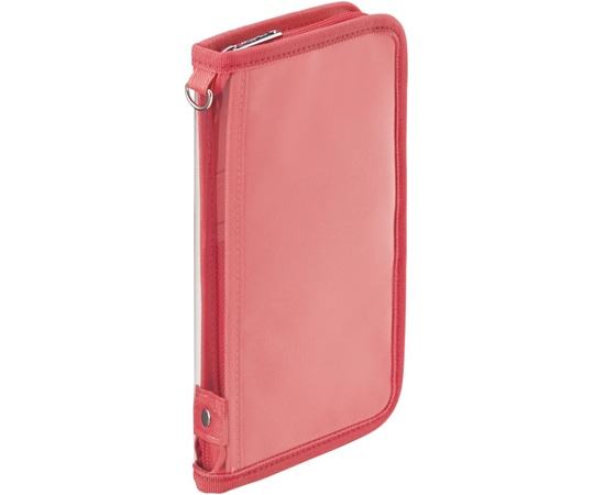 LIHITLAB myfa デコレーションポーチ コーラルレッド A3302-3 1個(ご注文単位1個)【直送品】