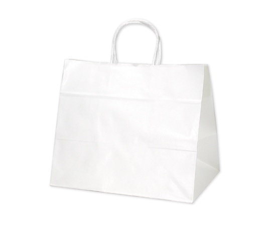 ササガワ 手提げ袋 白無地 320×200×275mm 10枚入 50-6000 1包（ご注文単位1包）【直送品】