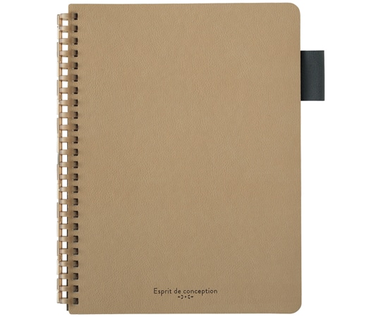 LIHITLAB オープンリングノート(合皮表紙)ベージュ N2993-16 1冊(ご注文単位1冊)【直送品】